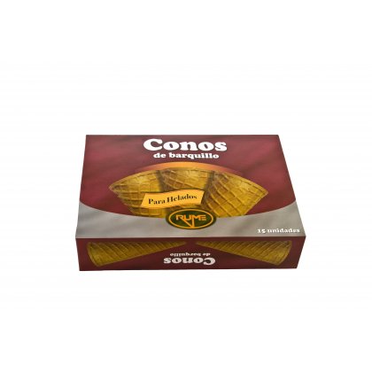 ESTUCHE DE 6 CONOS DE BARQUILLO  45x105mm 