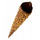CONO ARTESANO 45x190 mm BAÑADO EN CHOCOLATE/CROCANTI - caja 120 Uds.