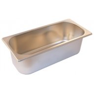 CUBETA VITRINA INOXIDABLE 360x165x12 mm  5 L.