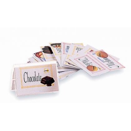 PORTACARTEL DOBLE ESP.VITRINA